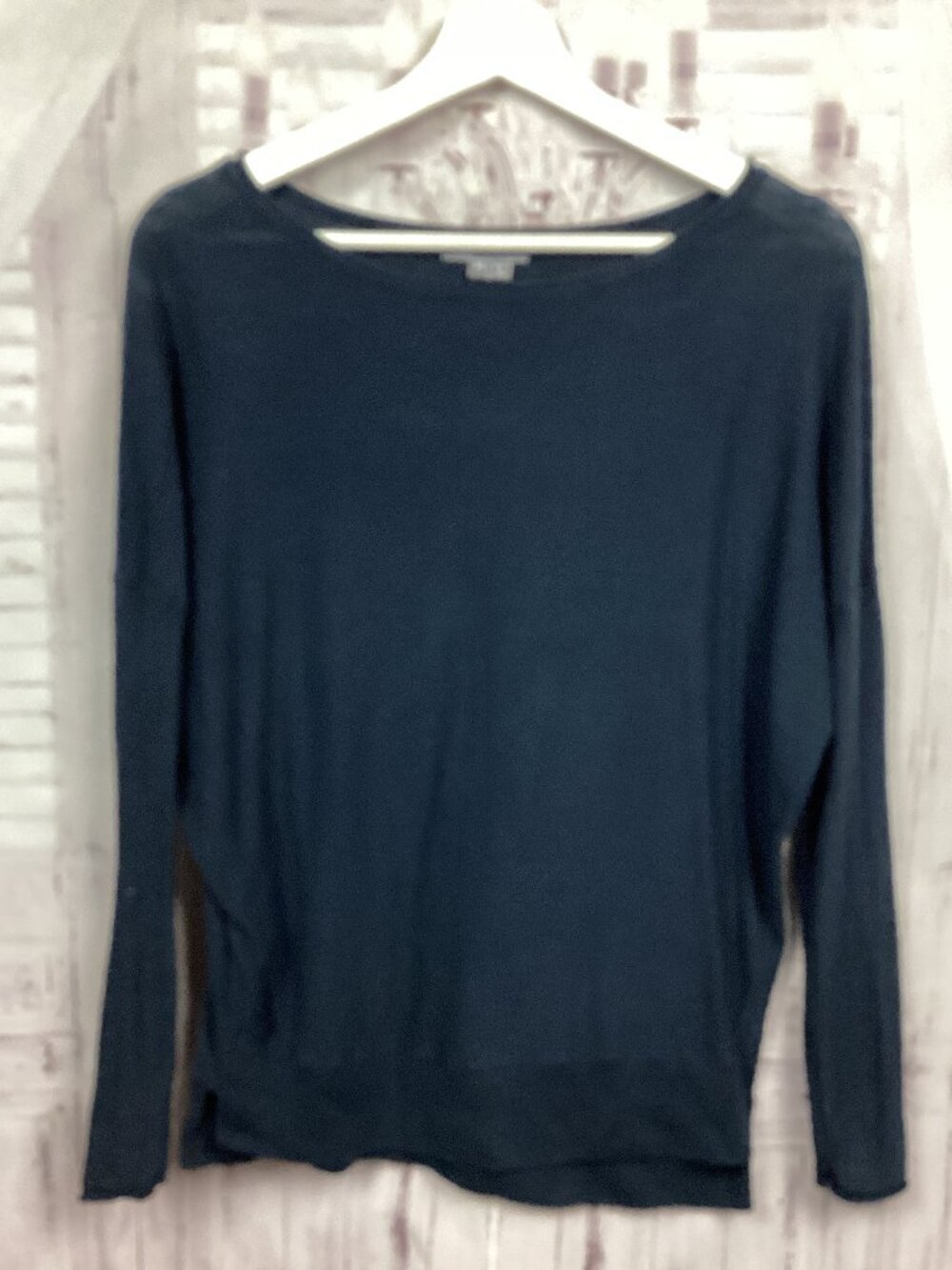Vince Black Long Sleeve Tee Shirt Top Boatneck XS